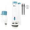 Ultra White Dual Flush Valve Toilet Cistern Outlet Kit Toilet Cistern Replacement Water Cabinet WC Drainage System 32Cm Height for 2 Inch Outlets