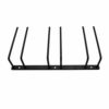 Abcsea 1 Piece Wine Glass Rack Under Cabinet, Stemware Rack Black, Wine Glass Holder, Goblet Wine Rack With Screws, 30cm 3 Rows