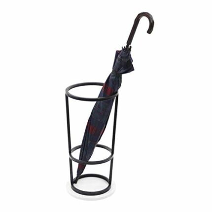 JLYDYSJ Home Office Entryway Metal Umbrella Holder, Great for the Front Door,Entryway, Black (Color : Svart)
