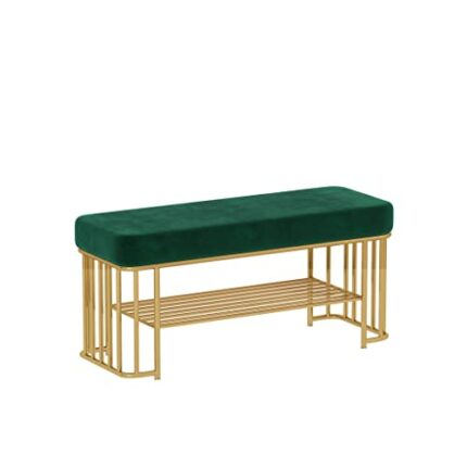 TFIIEXFL Change Shoe Stool Home Door Can Sit-type Shoe Rack Long Strip Wear Shoe Stool Cloakroom Shoe Cabinet (Color : A, Size : 120 * 45 * 35cm)