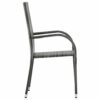 2 PCS Outdoor Dining chairs, PE Rattan Stackable Outdoor Chairs, Garden Chairs, Perfect for your Garden, Patio or Terrace 21.9 x 21.1 x 37.4 inch