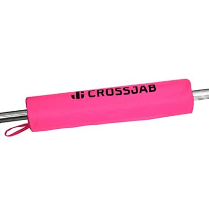 ULTRA FITNESS Crossjab Barbell Pad fits Standard and Olympic Bars for Shoulder/Back Squat Support, Pink
