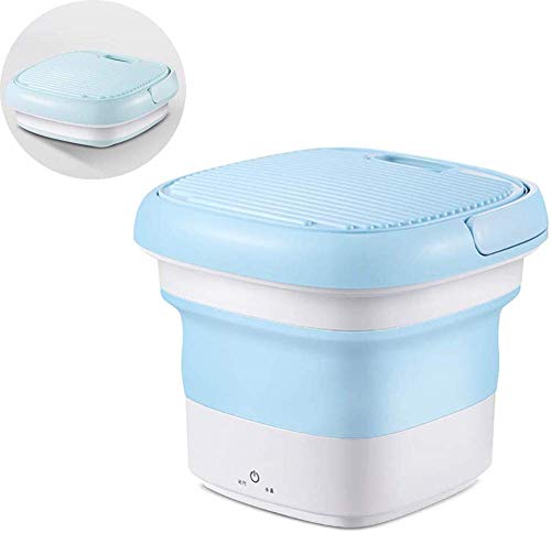 Portable Washing Machines, Mini Folding Washing Machine with Ultrasonic, Automatic Underwear Washer, Baby Fre(mini washing machine) (Pink)