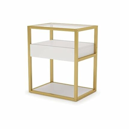 EYHLKM Bedside Cabinet Small Storage Shelf Bedroom Bedside Table Storage Lockers Household