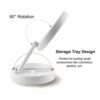 ROSEBEAR Makeup Mirror With LED Light, Vanity Mirror 1/10X Magnification Mirror, Cosmetic Mirror Foldable Mirror for Travel Battery and USB Power