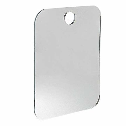 PULABO Anti-Fog Travel Mirror - Anti-Fog Shatterproof Shower Mirror - Portable Wall Hanging Shower Mirror Anti-fog Shower Mirror Bathroom Fog-Fre