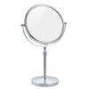 Nicesail Higher Taller Tabletop Makeup Mirror of 8 Inch, 5X Magnified Makeup Mirror Countertop Standing, Height Adjustable, Double Sided Mirror i