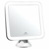 Fancii 10x Magnifying Lighted Makeup Mirror - Daylight LED Travel Vanity Mirror - Compact, Cordless, Locking Suction, 163mm Wide, 360 Rotation, P