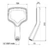Methven Aurajet RUA Water-Saving Energy-Saving Shower Head in Chrome Designed for High Pressure - RUHSCPUK