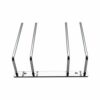 Abcsea 27 cm Wine Glass Holder Rack, Chrome Wine Glass Holders Hanging Under Shelf, 1 Piece (2 Rows)