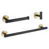 HIGOH Towel Racks, Towel Rail for Bathroom,Bathroom Hardware Set,Robe Hook Towel Rail Bar Rack Bar Shelf Tissue Paper Holder Towel Bar Set