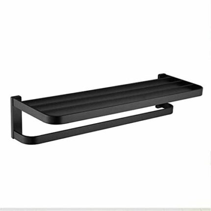 ZCMEB Black Copper Towel Rack Bathroom Square Rack Bathroom Towel Rack Bathroom Hardware Pendant