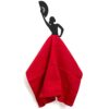 Black Towel Hook Flamenco Dancer - Decorative Wall Hook Towel Hanger for Bathroom or Kitchen - Heavy Duty Wall Mounted Space Saver with Adhesive