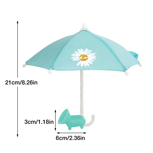 Tytlyworth Phone Parasol Umbrella | Mini Umbrella Phone Sun Protection for Outdoor Use - Sturdy Mobile Phone Parasol Holder as a Birthday Gift