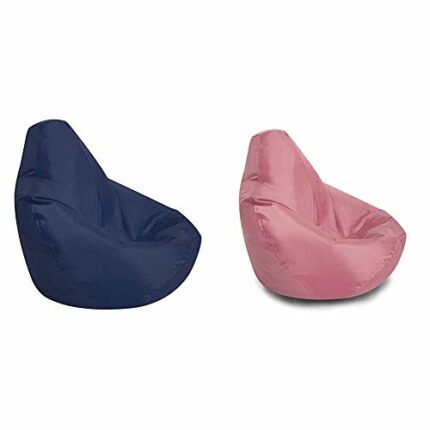 Bean Bag Bazaar Kids Gaming Chair, Indoor Outdoor Bean Bags, Navy Blue, 69cm x 59cm, Large, 1 Pack & Kids Gaming Chair, Indoor Outdoor Bean Bags,