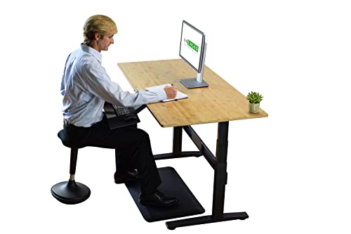 WOBBLE STOOL Standing Desk Chair ergonomic tall adjustable height sit stand-up office balance drafting bar swiveling leaning perch perching high