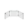 Self-Cut System Travel Version with LED Lights - 3 Way Mirror - Barber Mirror - Trifold Mirror - Three Way Mirror - 360 Mirror