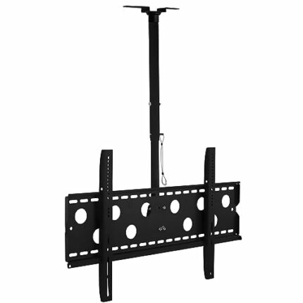 Mount-It! TV Ceiling Mount, Full Motion Height Adjustable Swivel Tilting Bracket for 42, 45, 47, 49, 50, 55, 60, 65, 70, 75, 80, 85, 90 Inch, TVs