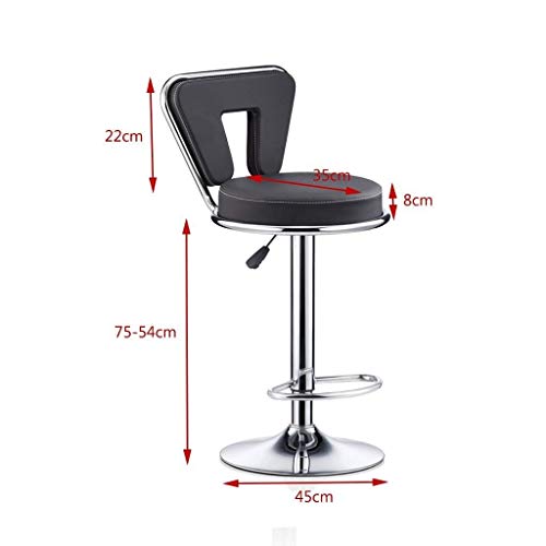 DINGZZ Solid Wood Bar Chair Household High Stool Reception Chair Simplicity Bar Nordic Barstool Backrest Stool Coffee Chair