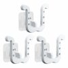 YLVUSA Slipper Rack No Punch Bathroom Simple Slipper Hook Toilet Shoe Rack Wall Mounted Bedroom Neat Locker Shoe Rack (Black, 2pcs)