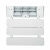 Wall Mount Shower Chair Stool, Aluminium Alloy Wall Mount Bath Stool Bench for Bathroom, 130Kg Load