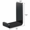 4 Pieces Headphone Hanger Headphone Hook Headset Holders Headphone Wall Mount with Adhesive Glues Headset Acrylic Holder Mount for General Purpos