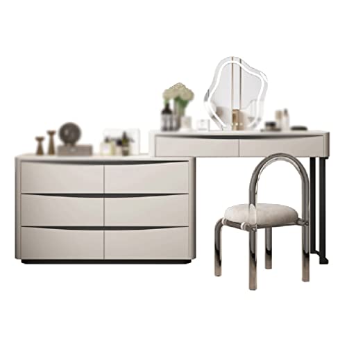 JYDQM Dressing Table Bedroom Small Household Storage Cabinet Bucket Dressing Table Telescopic Vanity Table