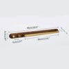 Bathroom Towel Holder Wood Towel Bar With Metal Rod Wall Mounted Towel Rack Multifunctional Bathroom Accessory No Bathroom Towel Holder