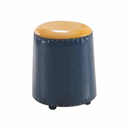 LUKEO Shoe Changing Stool, PU Leather Footstool, Fashion Creative Coffee Table Stool for Home