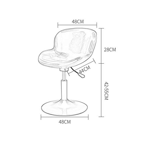 DINGZZ Solid Wood Bar Chair Household High Stool Reception Chair Simplicity Bar Nordic Barstool Backrest Stool Coffee Chair (Color : D)