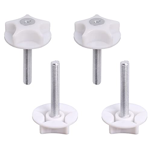 DBOO Headboard Bolts M8 4 Pcs Headboard Fixings Headboard Screws with Fitted Washer Fixings Strong Hold Bed Headboard Bolts Fittings Competible w