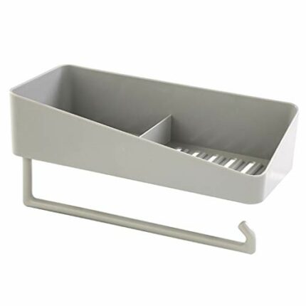 Bathroom shelf Wall-mounted Bathroom Shelf Shower Room Towel Rack Rotatable Hanging Rod Toilet Roll Holder Free Punching Installation