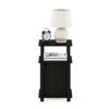 Furinno 3-Tier End, Side Table, Nightstand with Door, Engineered Wood, Espresso/Black, 1-Pack
