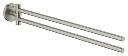 GROHE 40371DC1 | Essentials Double Towel Bar | SuperSteel