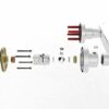 Bristan Frenzy Chrome Thermostatic Fast Easy Fit Bar Shower Valve (150 mm centres) with 3 Mode Kit (FZ SHXMMCTFF C)