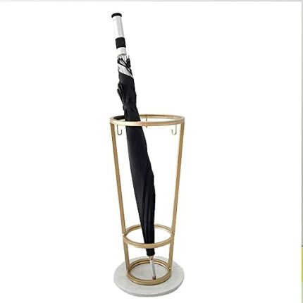 HIGOH Umbrella Stands, Drain Tray Home Floor Nordic Marble Umbrella Storage Rack Storage