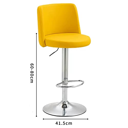 ADEADE Modern Swivel BarStools Bar Stools Set of 2 with Backs PU Leather Bar Chairs Adjustable Counter Height Stools 360° Stool Coffee for Restau