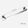 Towel Bar Stainless Steel Towel Rail Single Rod Towel Rack No Drilling Self Adhesive Wall Mounted For Bathroom Toilet,chrome,40cm