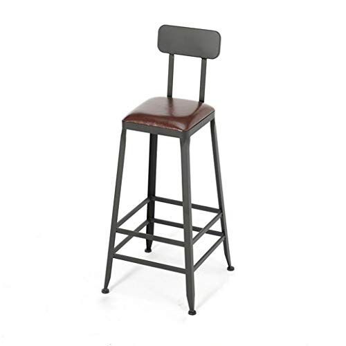 SDFGH Bar Stool Nordic Minimalist Home Solid Wood High Stool Bar Stool Bar Chair Leisure Back Chair Stool