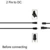 Huachuang DC Extension Cord 2.1mm x 5.5mm Male-to-Female Connector, DC Power Cord Extension Cord for Power Adapter-DC to Flat Pin Transformer Cab