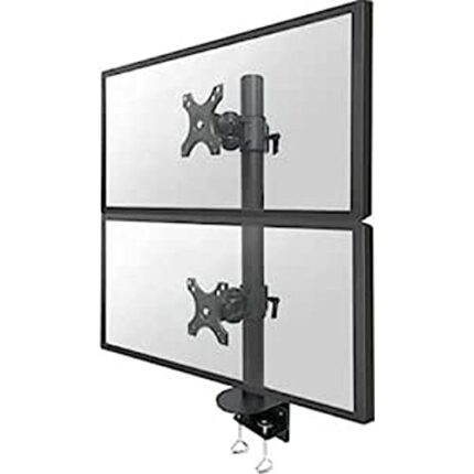 Neomounts by Newstar FPMA-D960DVPLUS - Mounting kit - for 2 LCD displays - black - screen size: 17"-49" - clamp mountable, desk-mountable
