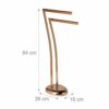 Relaxdays WIMEDO Towel Rack, Size: 84 x 26 x 16 cm Free-Standing Towel Stand in Copper with 2 Towel Rails, Copper