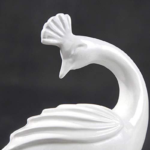 CHUNYU Creative Sculpture Simple Home Living Room Wine Cabinet Bookcase Crafts Ornaments Peacock Book Block Office Book Resin Decoration