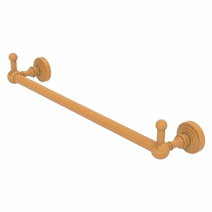 Allied Brass WP-41-30-PEG-GLY Waverly Place Collection 30 Inch Towel Bar with Integrated Hooks, Golden Yellow