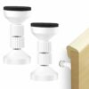 2 Pcs Adjustable Threaded Bed Frame Anti-Shake Tool,Headboard Stoppers,Bedside Antishake Telescopic Support Stabilizer Headboard Stopper Stabiliz