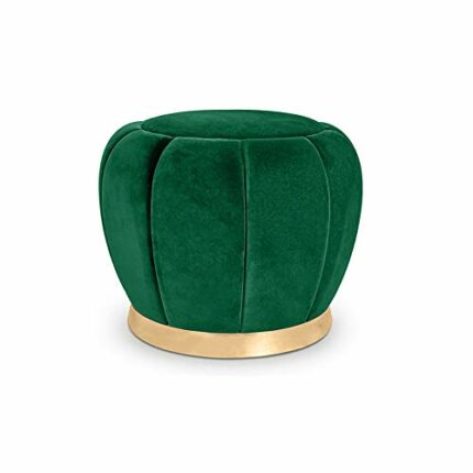 LUKEO Green Footstool, Sofa Footstool Shoe Changing Stool Small Stool for Household Use