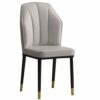 dining chair Kitchen Dining Room Furniture Chairs Dining Chairs Water Proof PU Leather Side Chair With Black Steel Legs Kitchen Living Room Loung