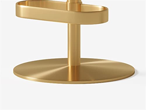 ADEADE Velvet Swivel Adjustable Heigh Bar Stools Set of 2 Kitchen Island Heigh Bar Chairs with Backs Counter Height Bar Stools Gold Legs Round Up