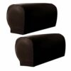 Yangxue Sofa Armrest Covers 2pcs Couch Stretchy Practical Protectors Chair Slipcover Accessories Waterproof PU Leather Arm Furniture Home Elastic