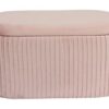 ASPECT Lola Bedroom/Living Room Velvet Storage Ottoman (80x40x40cm, Pink)